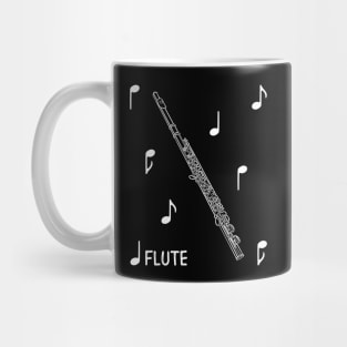 Musical Notes Flute Mug